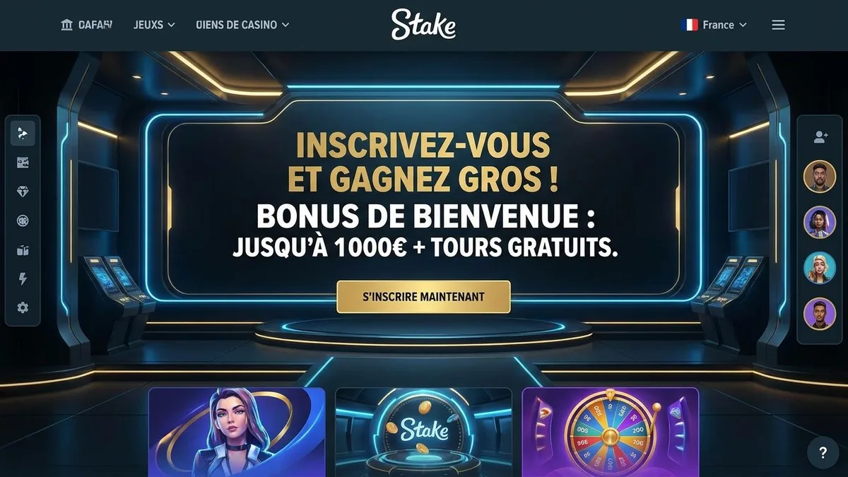 Inscription avec bonus Stake